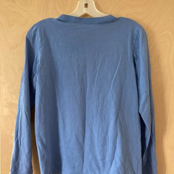 Life Is Good Light Blue Long Sleeve Tee with Dog and Butterfly - Picture 3 of 3